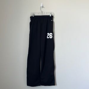 Straight Leg Cozy Black Sweatpants